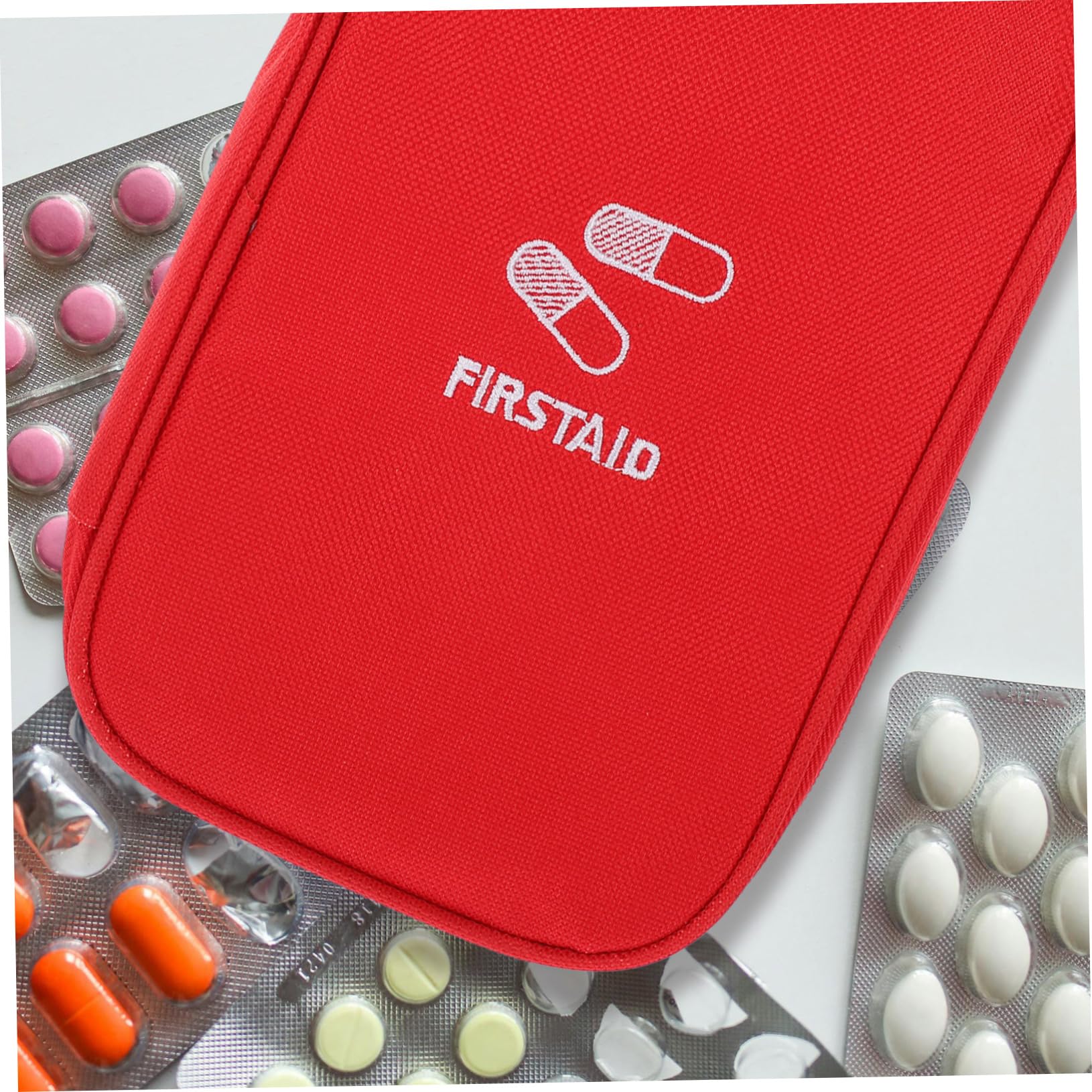 4pezzi Borsa Porta Medicinali Da Viaggio Kit Pronto Soccorso Portatile Per Camping Escursionismo e Attività All Aperto e Leggera Per Emergenze Auto Barca e Scuola