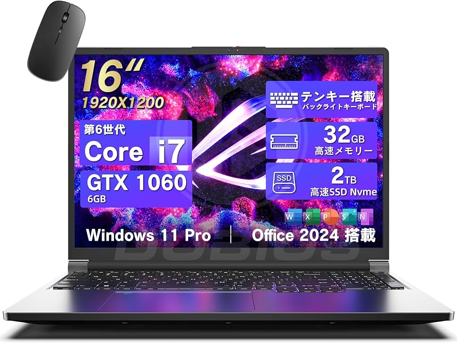 Amazon.co.jp: Dobios ゲーミングノートPC 爆速Core i7 GPU GTX 1060