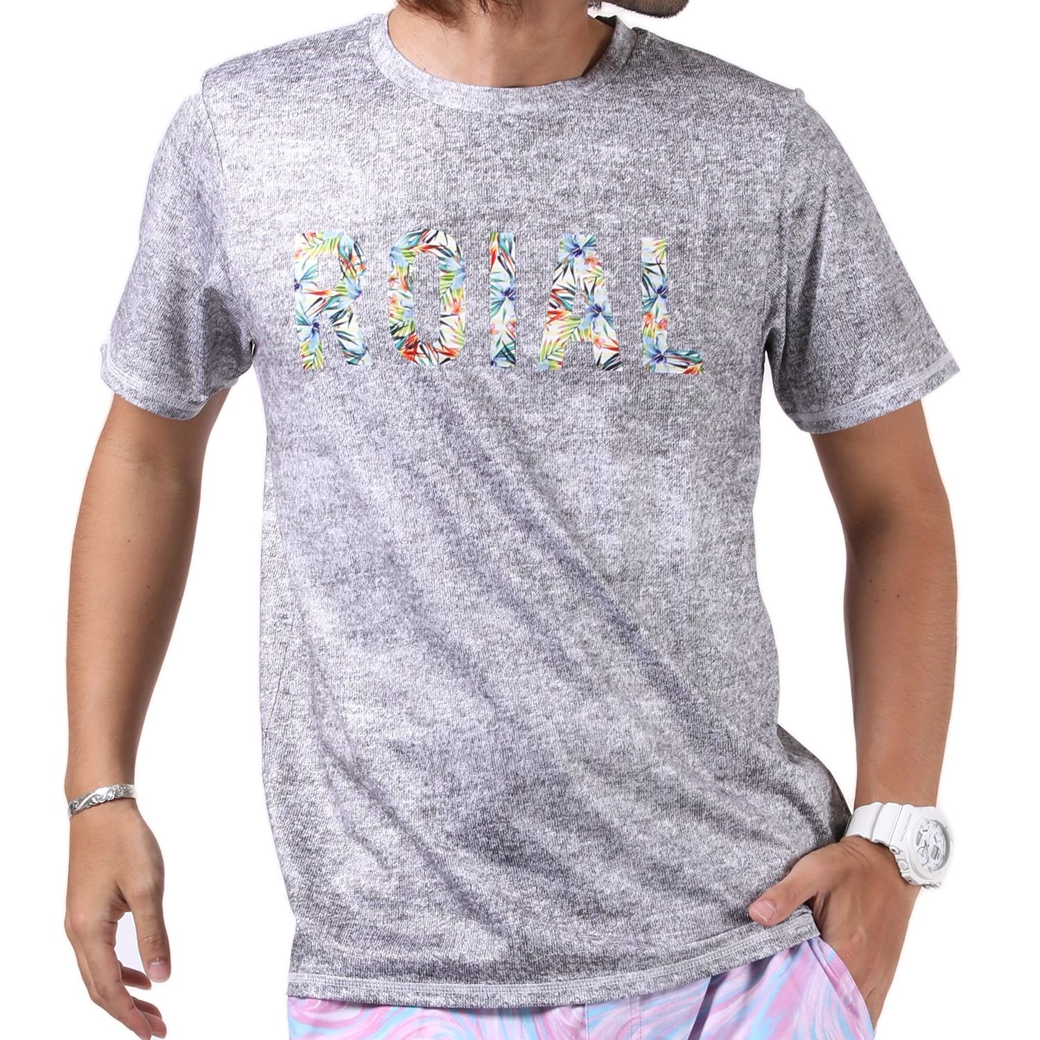 Amazon co jp roial ロイアル メンズ ハイブリッド 半袖 Tシャツ 水陸両用 LTD177 ムラサキスポーツ限定 ファッション