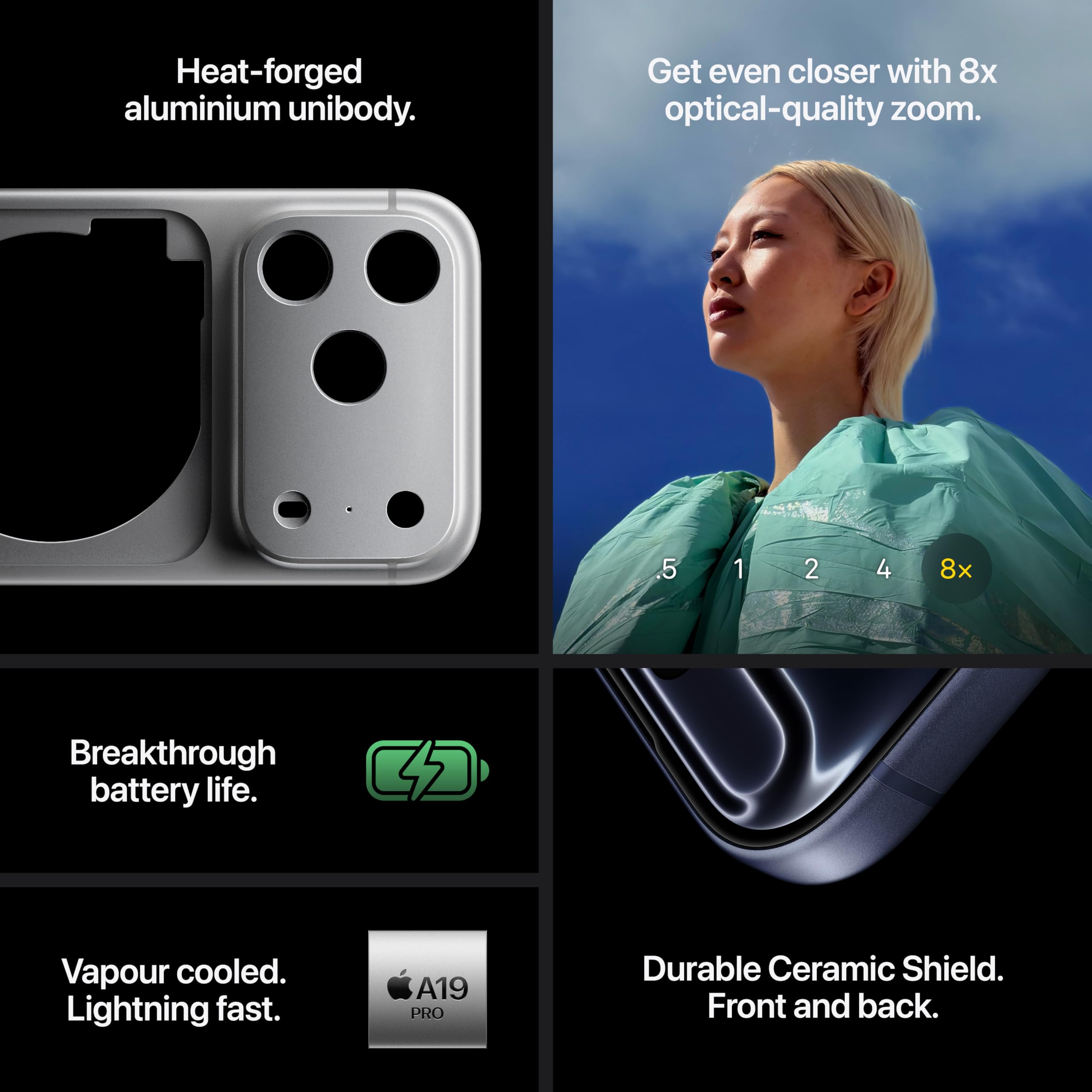 Apple iPhone 17 Pro 256 GB: 6.3-inch Display with ProMotion up to 120Hz, A19 Pro Chip, Breakthrough Battery Life, Pro Fusion Camera System with Center Stage Front Camera; Cosmic Orange
