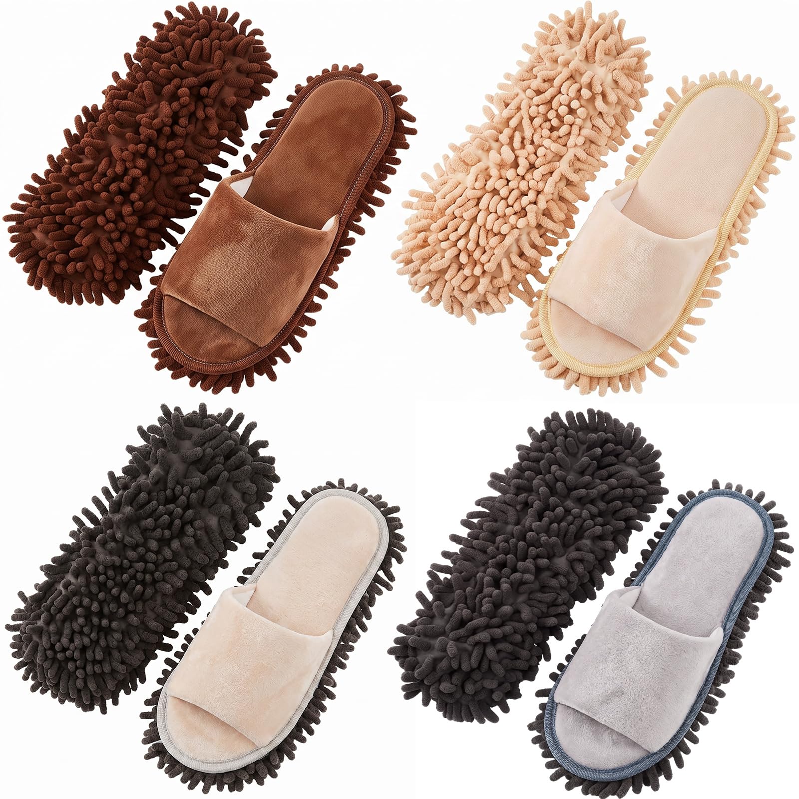 Jecery Microfiber Clean Mop Slipper