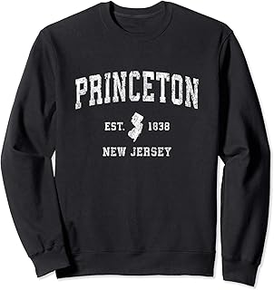 Princeton New Jersey NJ Vintage Athletic Sports Design Sweatshirt