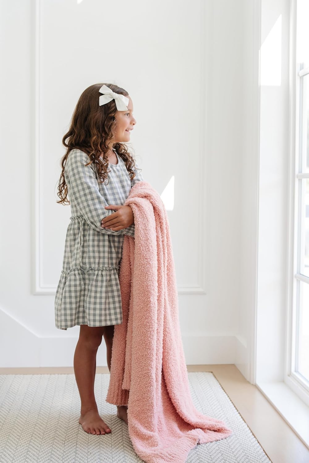 SARANONI Bamboni Baby Blanket | Luxury Plush Super Soft Blanket | Breathable Comfy Blankets for Kids and Teens | Peach - 40" x 60" - Image 5