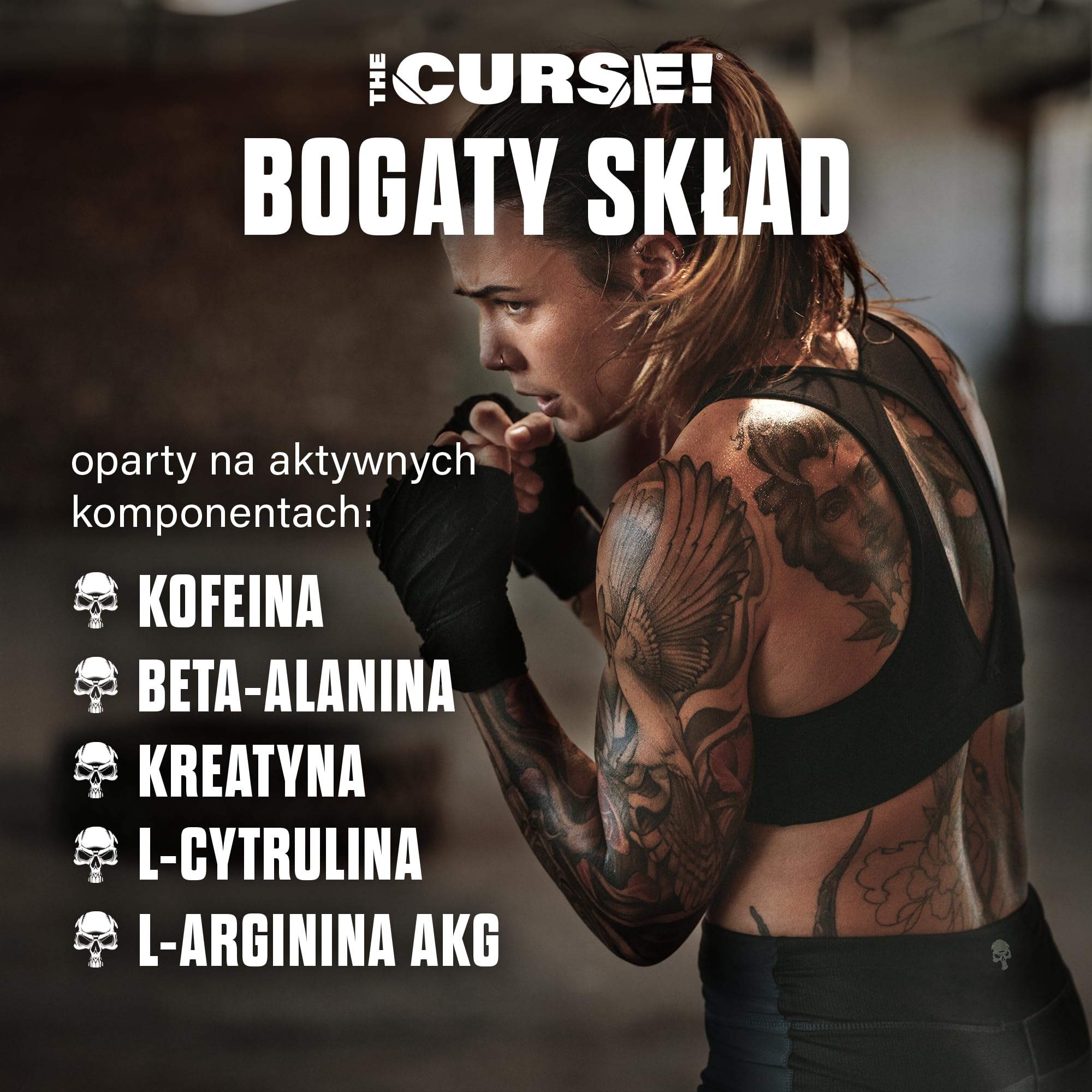JNX Sports The Curse! Pre-Workout Powder with Caffeine, Beta-Alanine, Creatine & L-Citrulline, 50 Servings, Pre-Workout Supplement for Men & Women, Watermelon Flavour