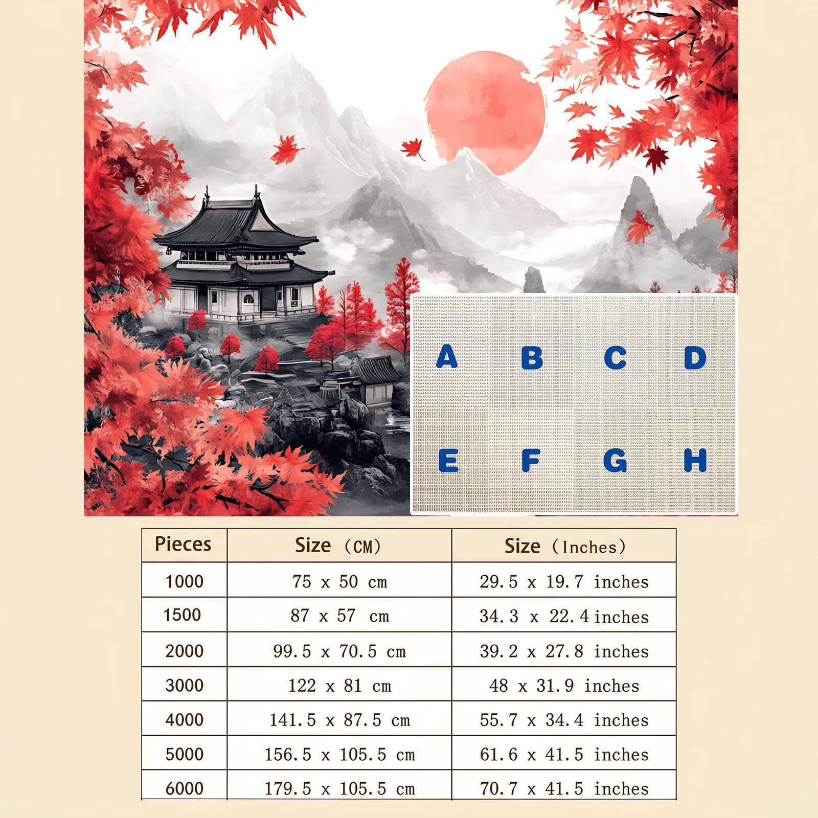 paesaggio Retro Puzzle 1000 Pezzi per Adulti, Puzzle in Legno - Collezione Classica con Poster Incluso -Sfida di Concentrazione e Passatempo Antistress, Gioco Educativo per Famiglia, 75 x 50 cm f0-505