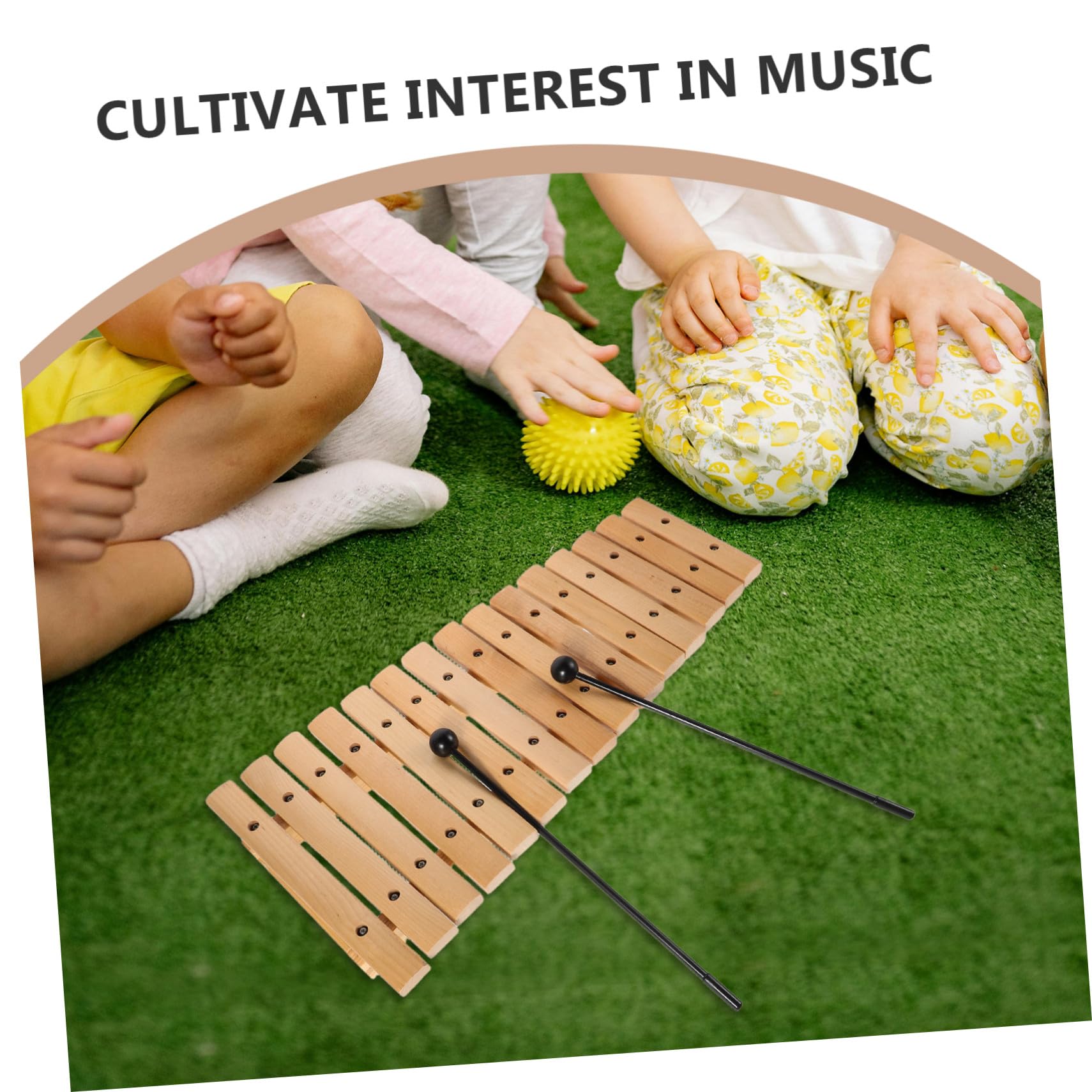 Xilofono 15 Note in Legno e Plastica per Ragazzo Ragazza Piccoli | Strumento Orff Educativo, Facile da Imparare, per Asilo e Home Education
