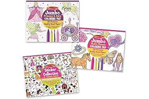 Melissa & Doug Sticker Collection and Coloring Pads Set for Girls