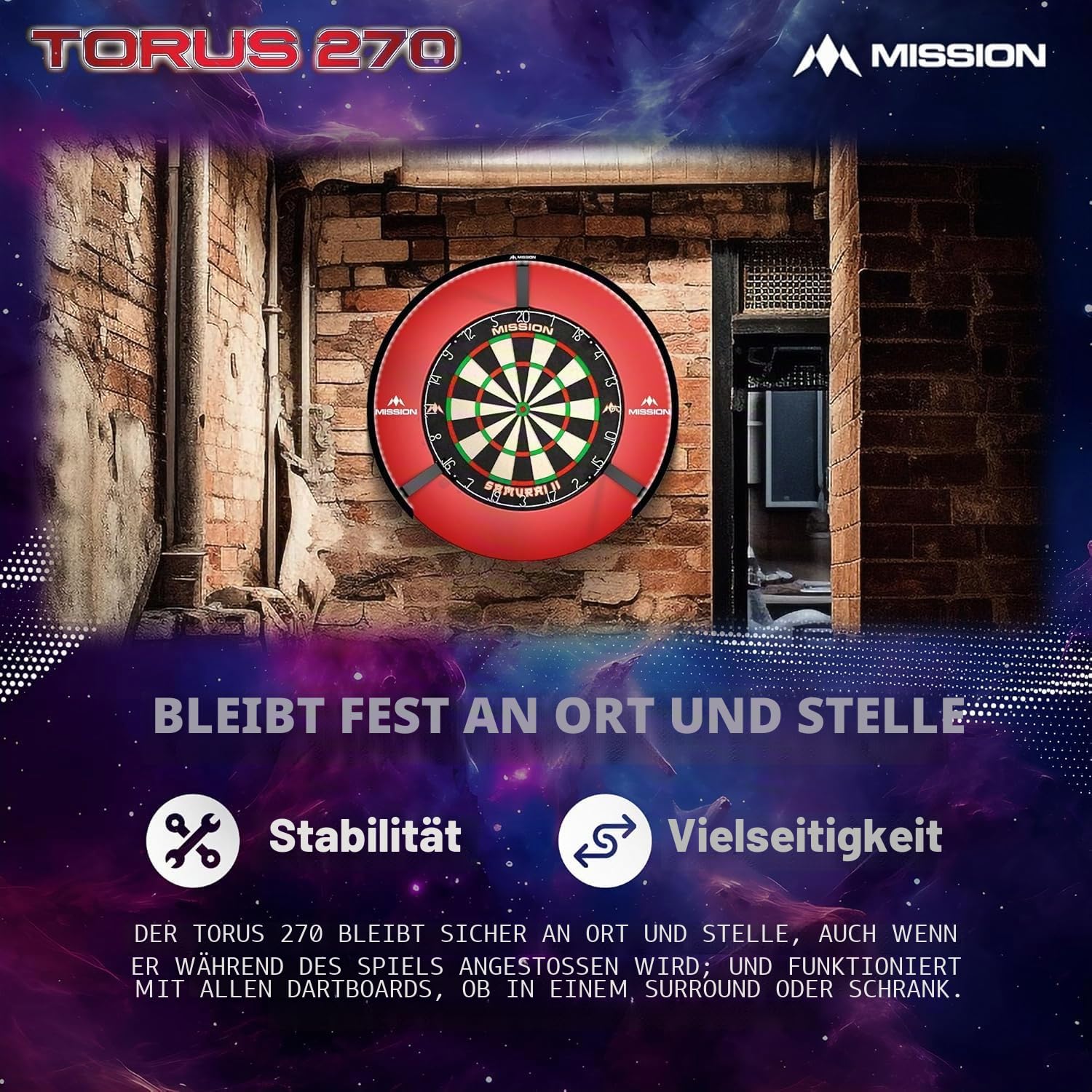 Mission Torus 270 LED Bronze Dart Beleuchtung