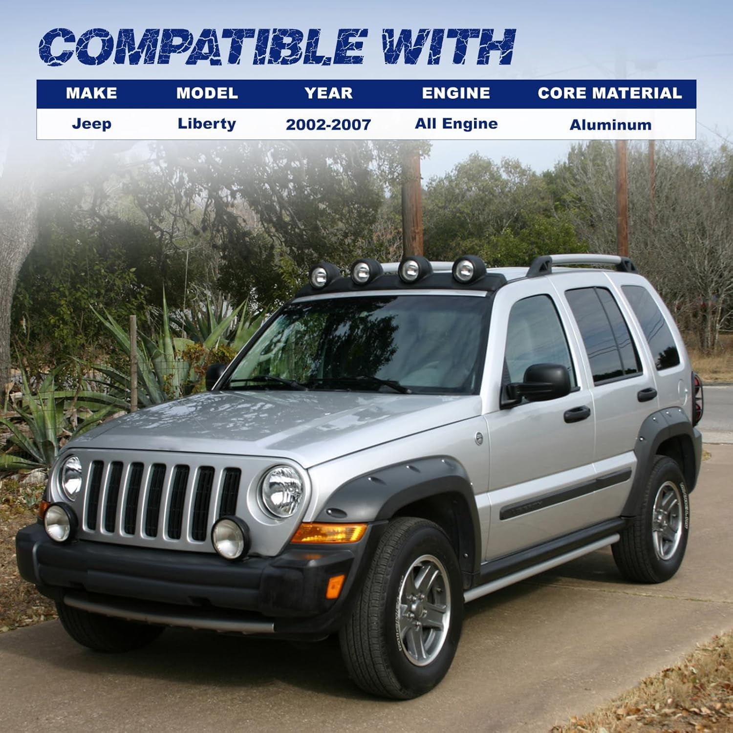 HVAC Heater Core Fit for Jeep Liberty 2002 2003 2004 2005 2006 2007, Refernce Number 5066555AA, 5066555AB