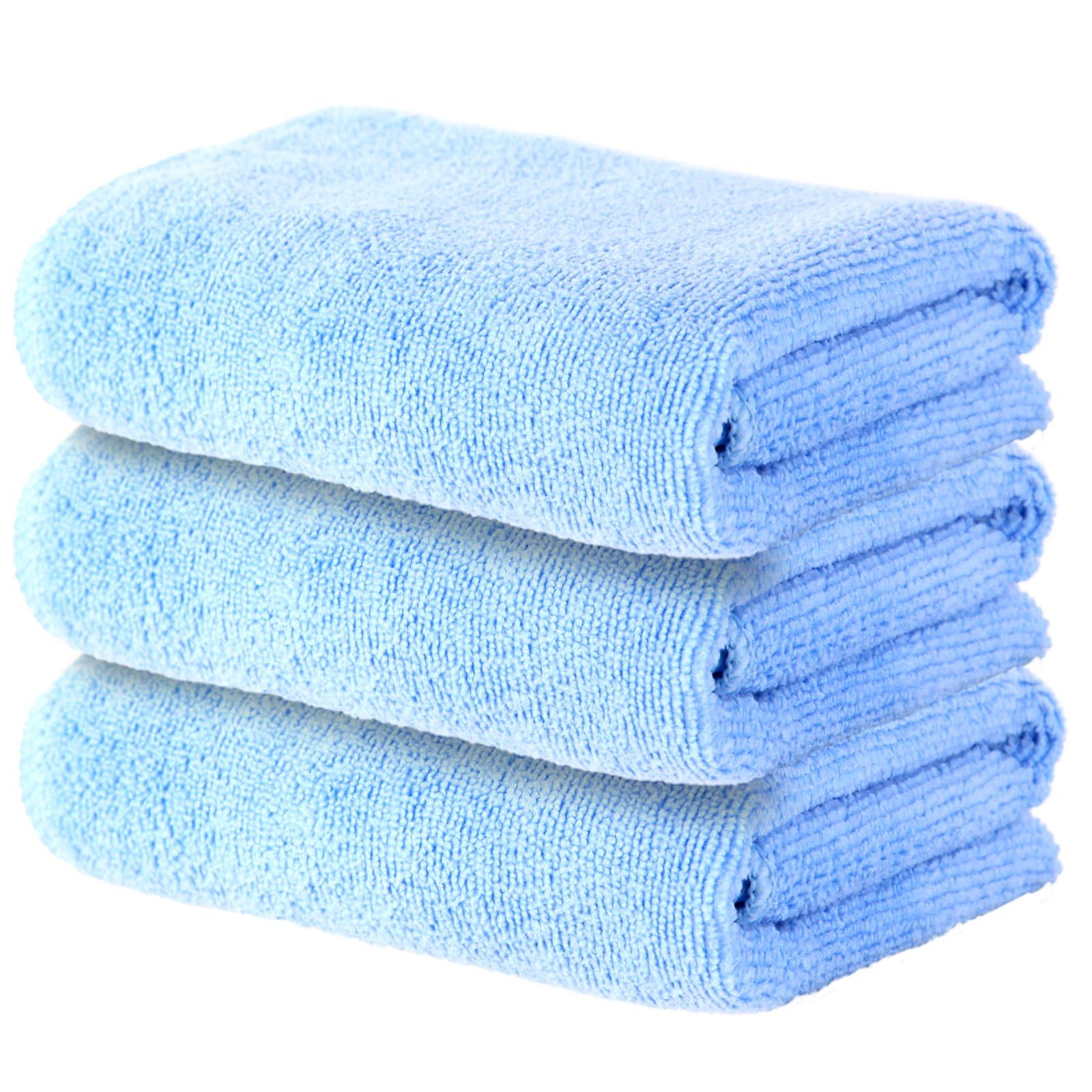 Wmiyafff Microfiber Gym Towel Set for Exercise Fitness, Sports, Yoga, Workout Sweat Towels for Gym, Soft and Fast-Drying Towels for Home Gym(Blue, 3