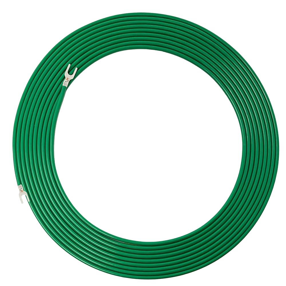 Amazon.co.jp: アースケーブル IV線 1.25sq 緑色 5m 【両側Y型