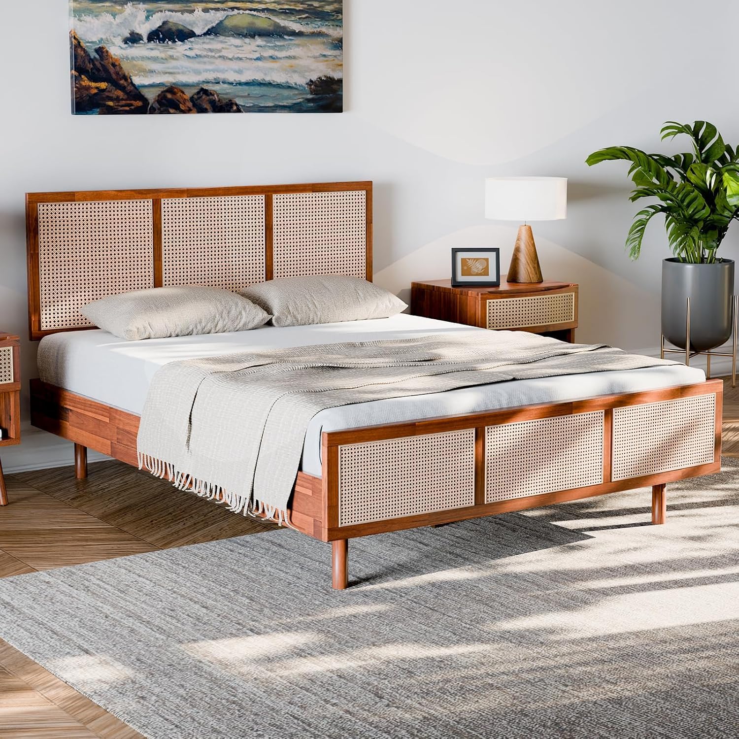 Amazon.com: Bme Nancy Signature Bed Frame, Queen Bed Frame and
