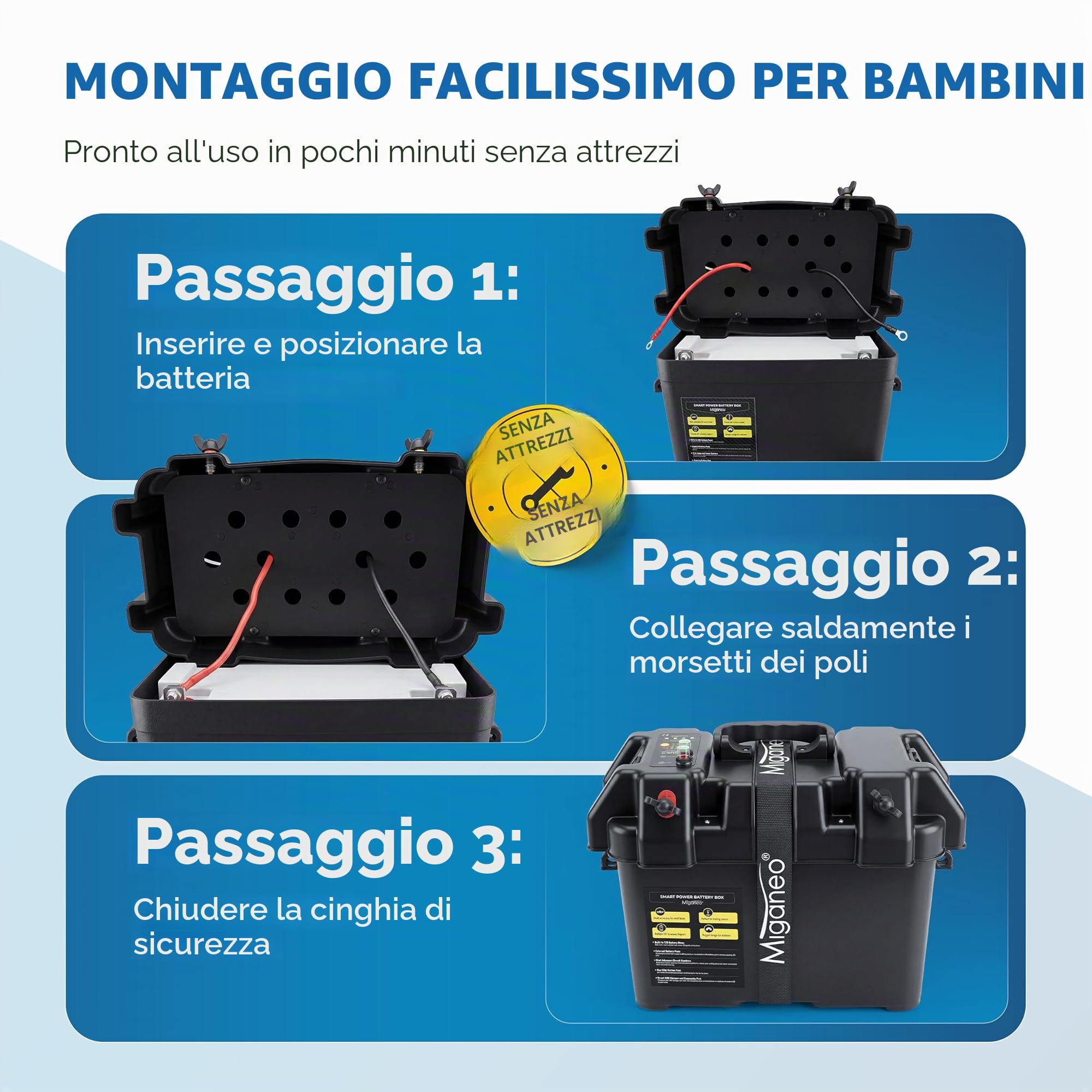 Miganeo Motore Elettrico Barca TRS 68 lbs 768W 12V Fuoribordo Acqua Salata LED 5 Marce Avanti 3 Retromarce
