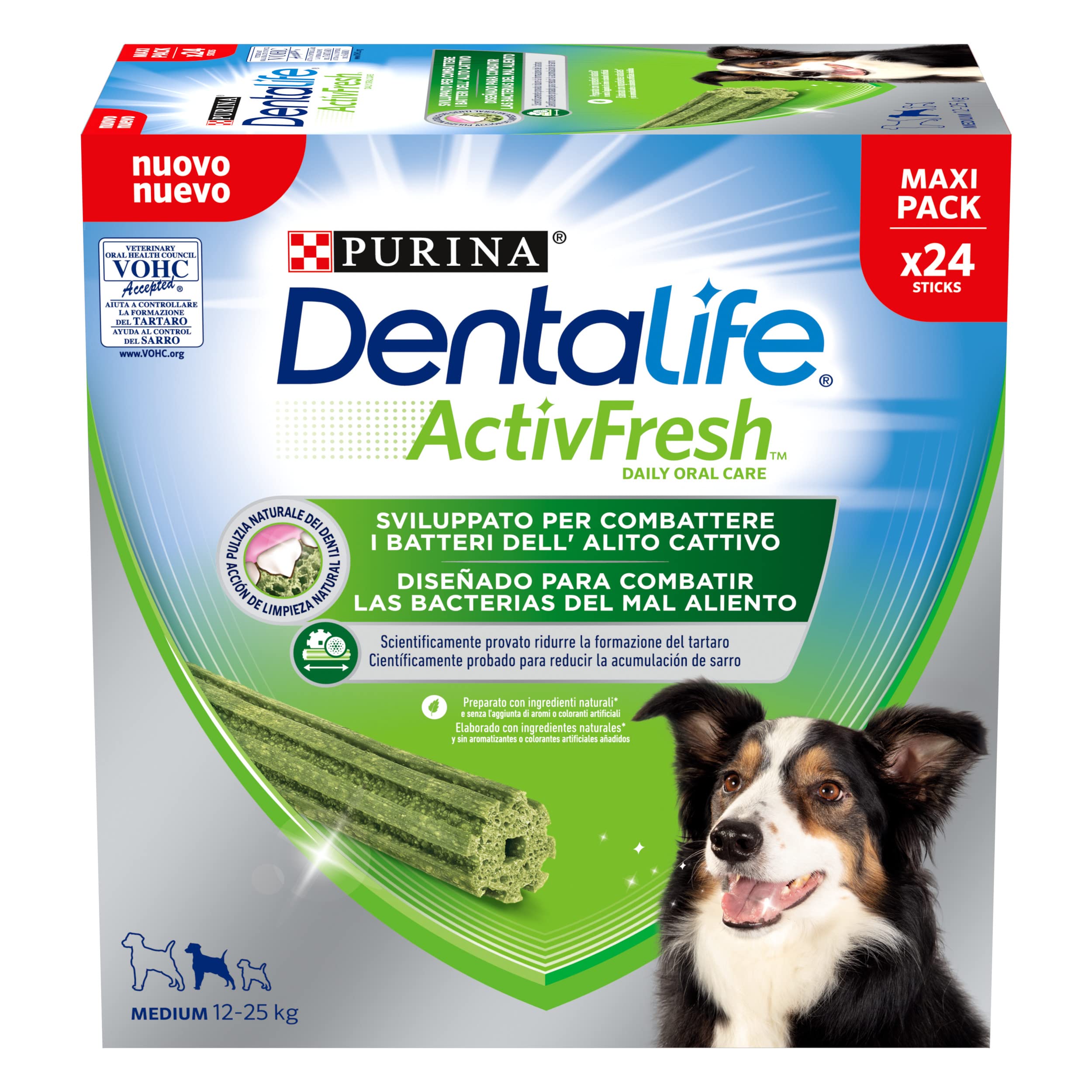 Purina Dentalife ActivFresh - Snack Mediano para Perros medianos (48 Unidades)