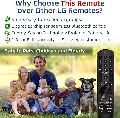 Miniatura 4 de Nuevo control remoto LG TV de repuesto para todos los televisores inteligentes LG. MR22GA LG Magic Remote con puntero y control de voz. Compatible