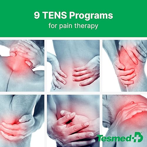 Miniatura 4 de TESMED Fit 5.8 Estimulador muscular para EMS, TENS, Masaje (3 funciones en 1), 22 programas, 6 de los cuales son personalizables, ideal para aliviar