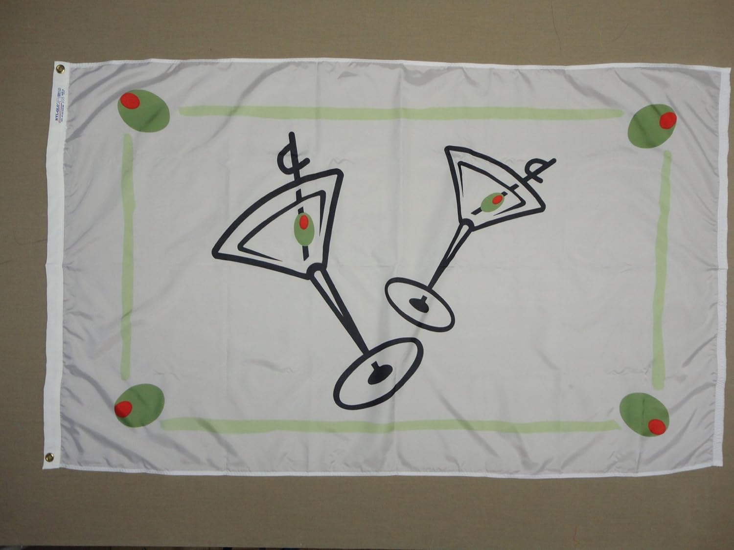 Cocktail Martini Party Flag 3 Ft X 5 Ft Nylon