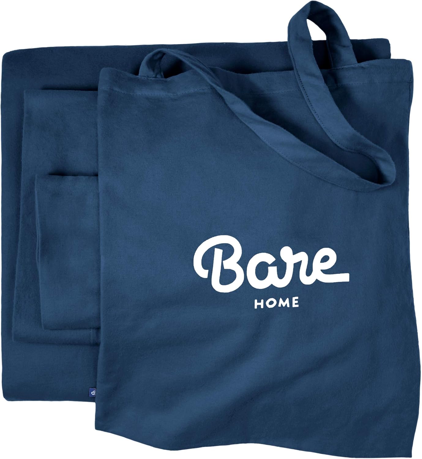 Bare Home Flannel Sheet Set 100% Cotton Twin Extra Long, Velvety Soft Heavyweight - Double Brushed Flannel - Deep Pocket (Twin XL, Dark Blue) : Home & Kitchen