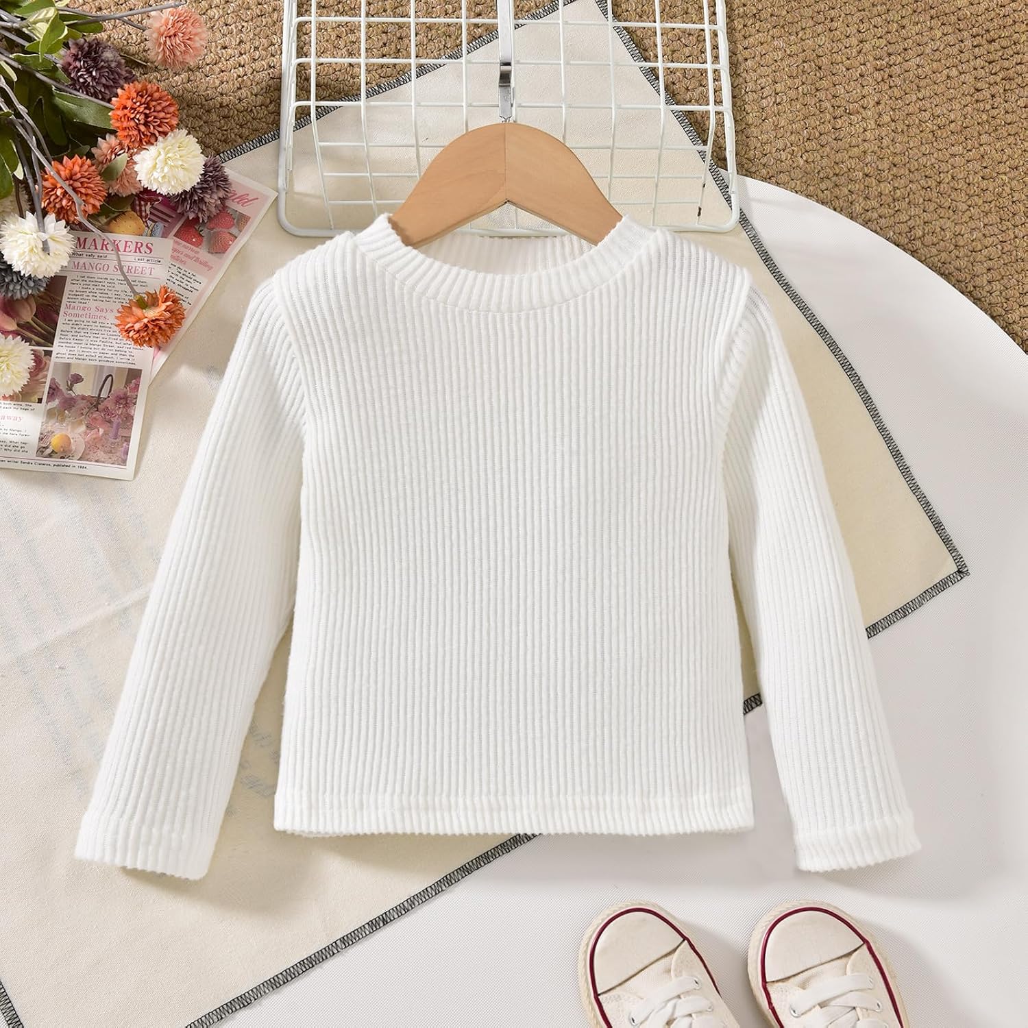 Toddler Girl Corduroy Overall Dress Square Neck A Line Jumper Dresses Set