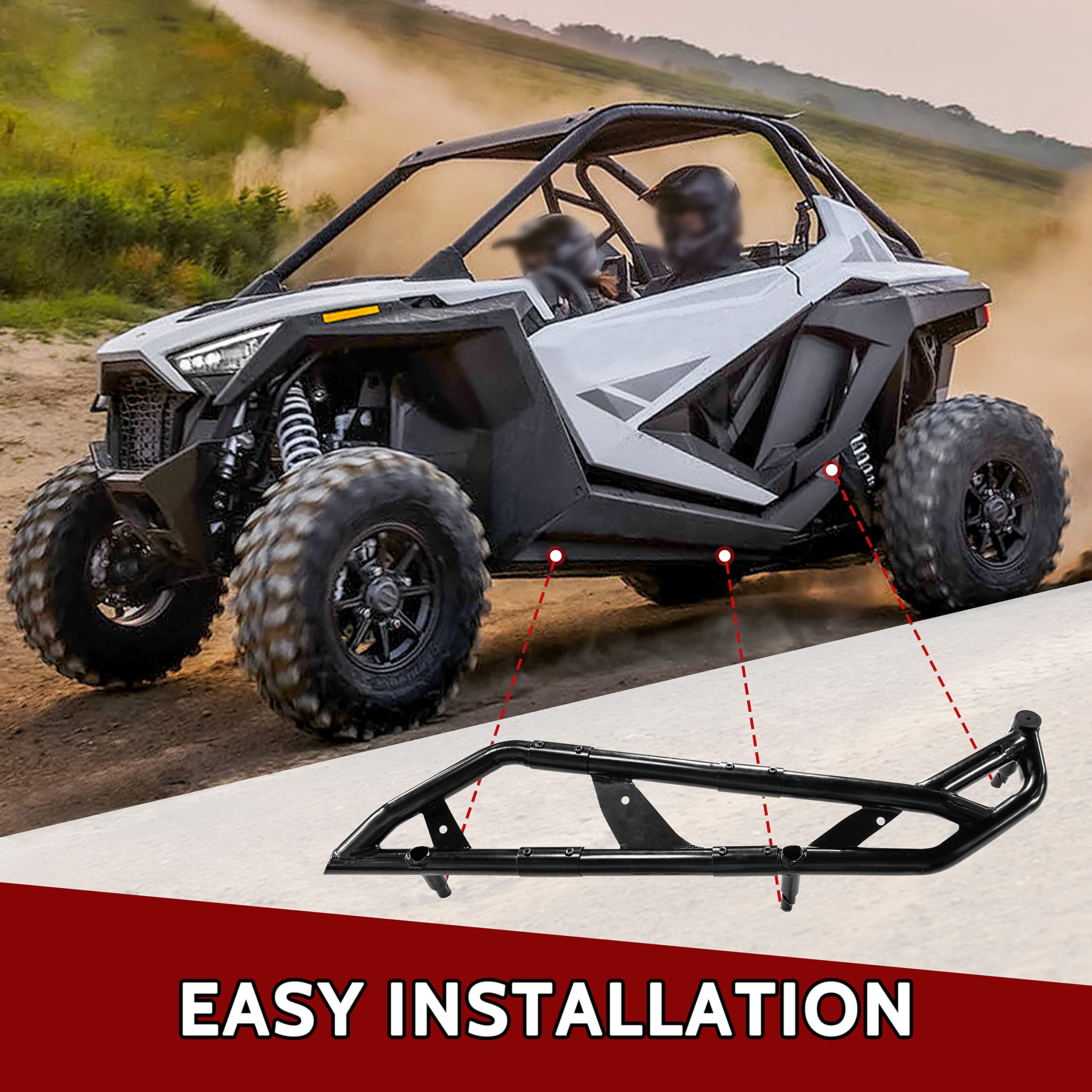 Amazon.com: SAUTVS Nerf Bars Rock Sliders for Polaris RZR PRO XP/R