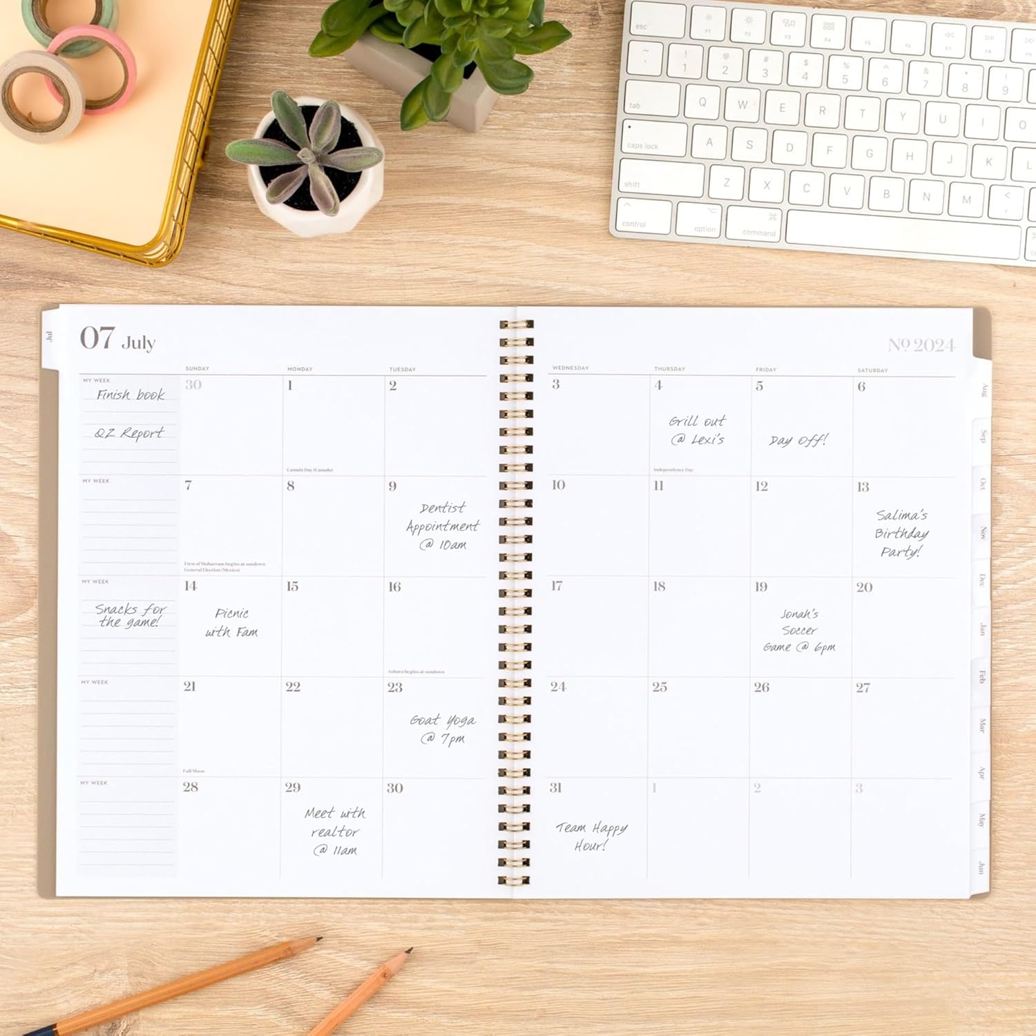 2024-2025 Cambridge® WorkStyle® Monthly Academic Planner, 8-1/2" x 11", Timeless Taupe, July 2024 To June 2025, 1606-900A-45