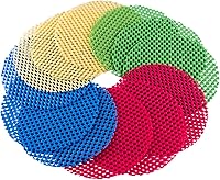 Vista 1 de Super Z Outlet 12 Pack Multi-Purpose Manual Jar Gripper Pad Rounds, Bottle Openers, Blue/Green/Red/Yellow