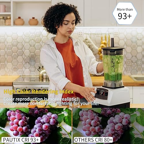 Miniatura 3 de PAUTIX COB - Tira de luz LED de 32.8 pies32.8 ft, 4800 LED, luz blanca diurna 6000 K, CRI90+ súper brillante de alto lúmenes, luz de cinta LED