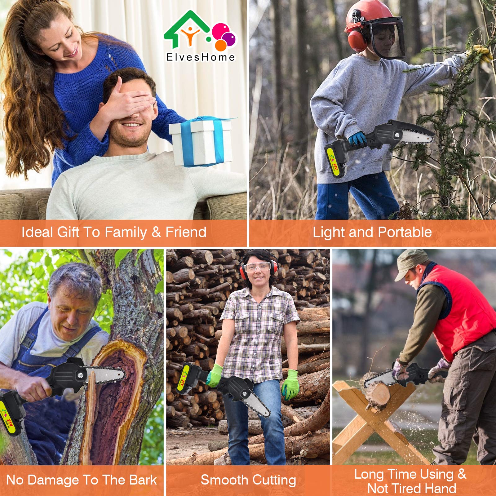 Buy Mini Chainsaw, Electric Saw Battery Chainsaw, Mini Cordless