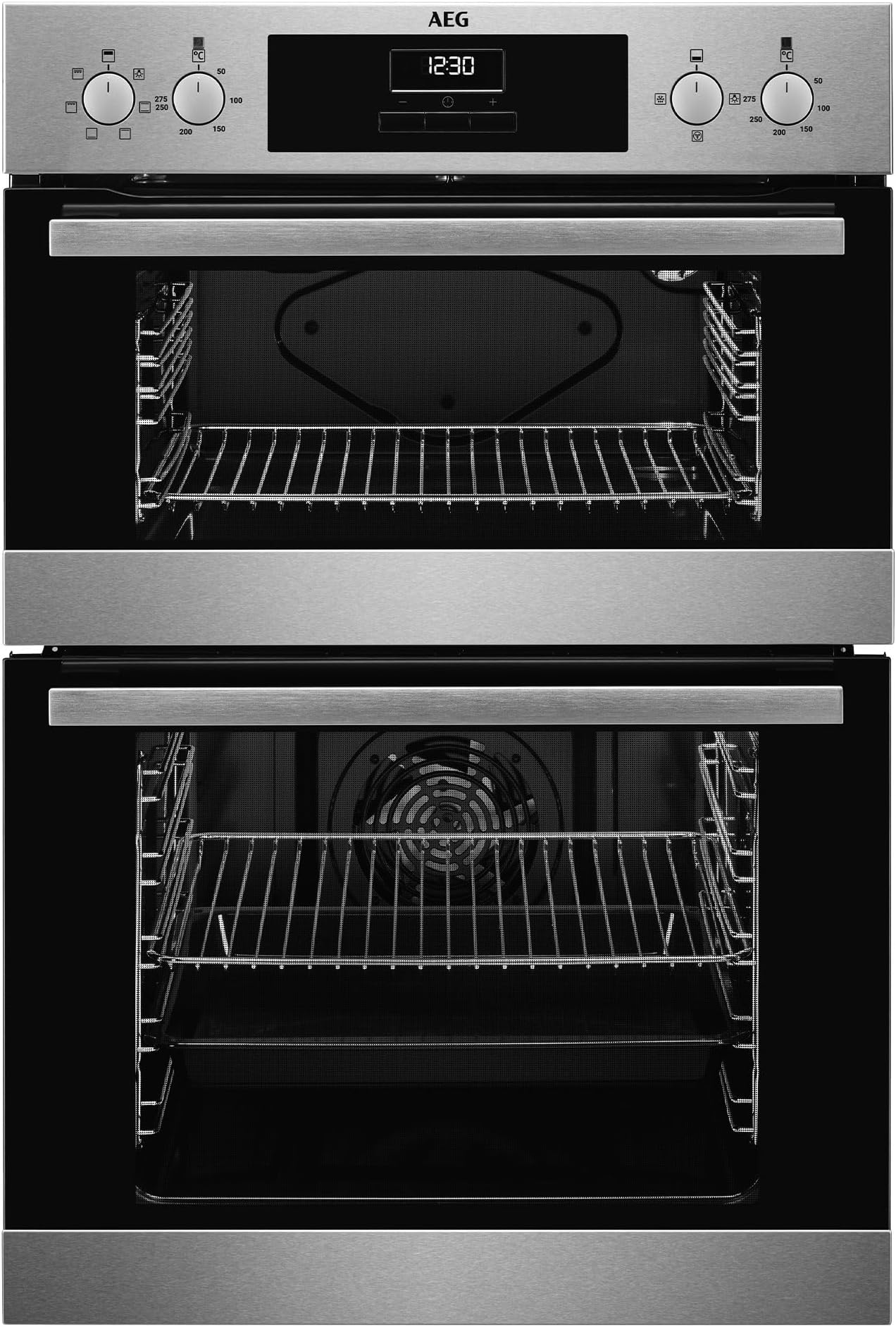 AEG 6000 Built In Electric Double Oven DEB331010M, Multilevel Cooking