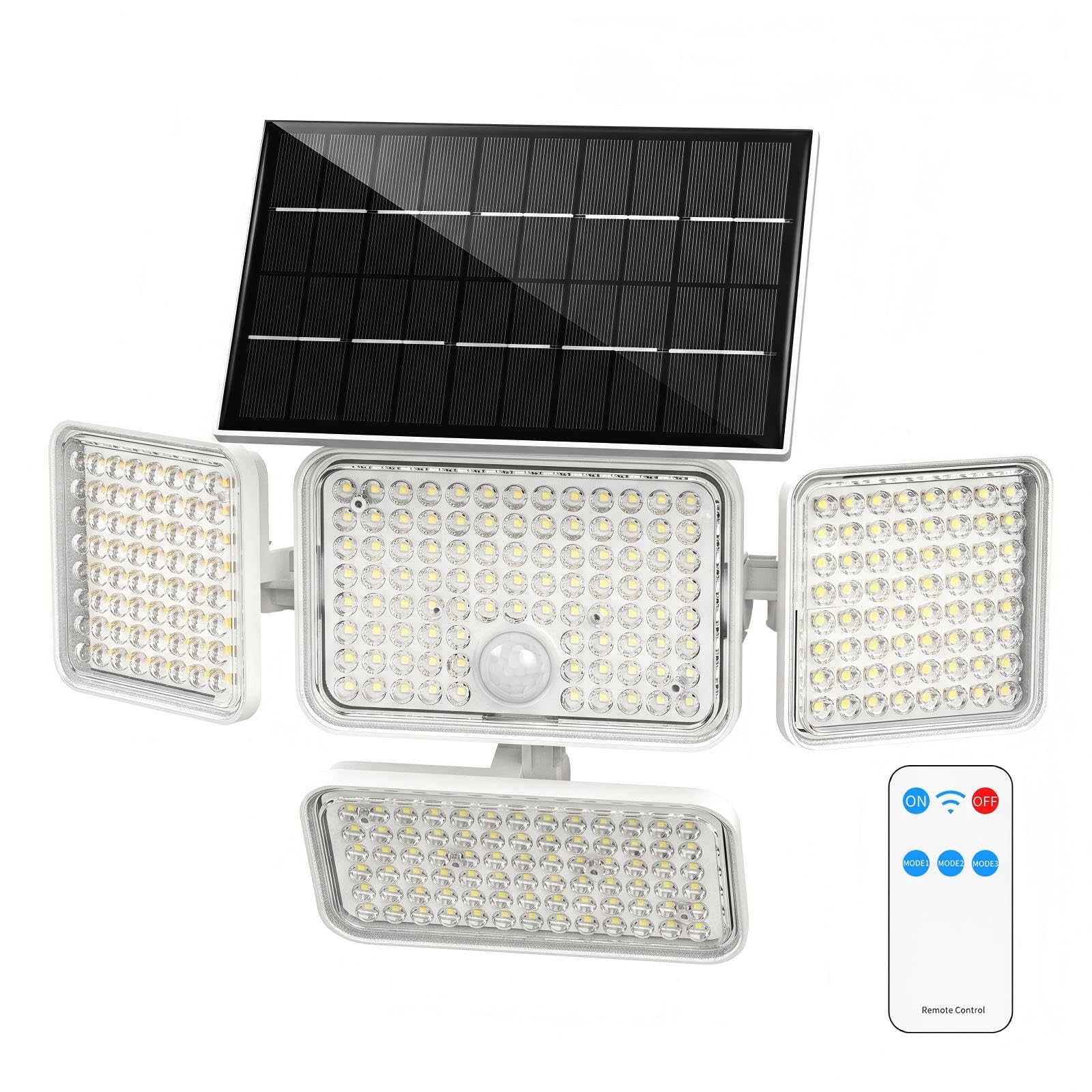 SANSI Outdoor Solar Security Light with Motion Sensor, 10W 1300LM 6500K