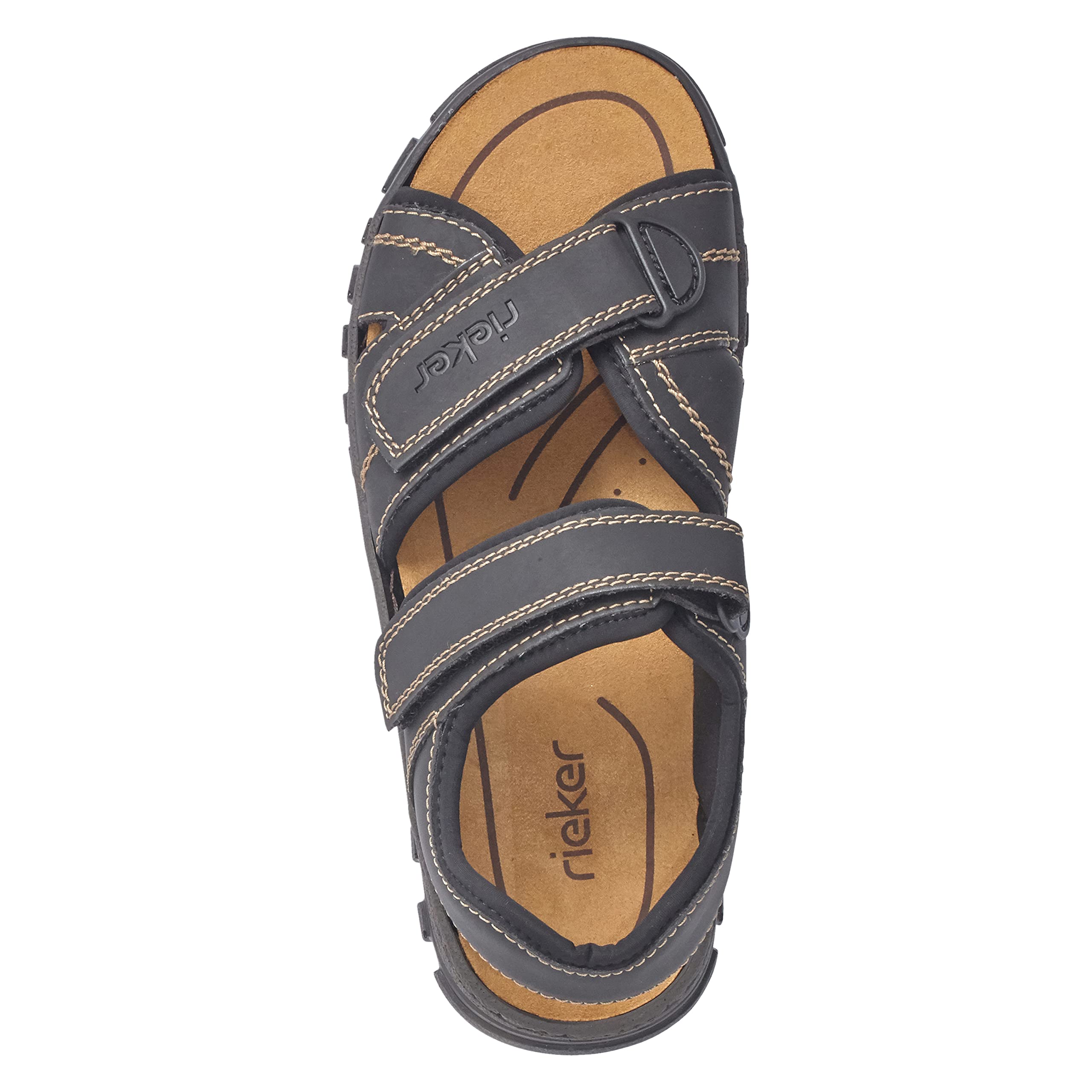 Rieker 25051-01 Herren Sandale Synthetik schwarz