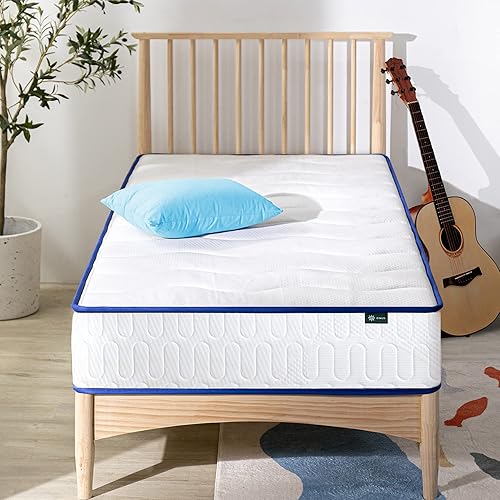 Miniatura 30 de ZINUS Colchón esencial de resortes interiores de 8 pulgadas, colchón para niños, sensación de firmeza media, espumas certificadas CertiPUR-US,