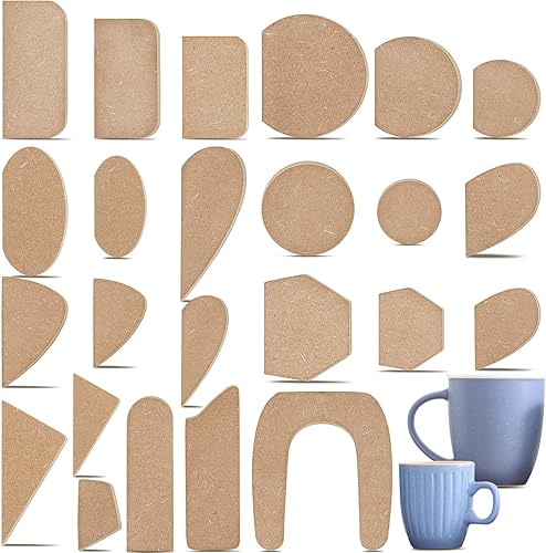 24 moldes de mango de taza de cerámica, moldes pequeños para mango de taza de arcilla, herramientas para hacer manijas, formas de mango de taza para