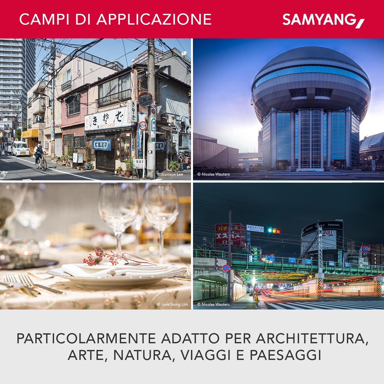 Samyang MF 24 mm F3,5 T/S per Sony E – Tilt Shift pieno & APS-C, messa a fuoco manuale, distanza focale fissa per fotocamera Sony con supporto E Mount, alloggiamento in alluminio