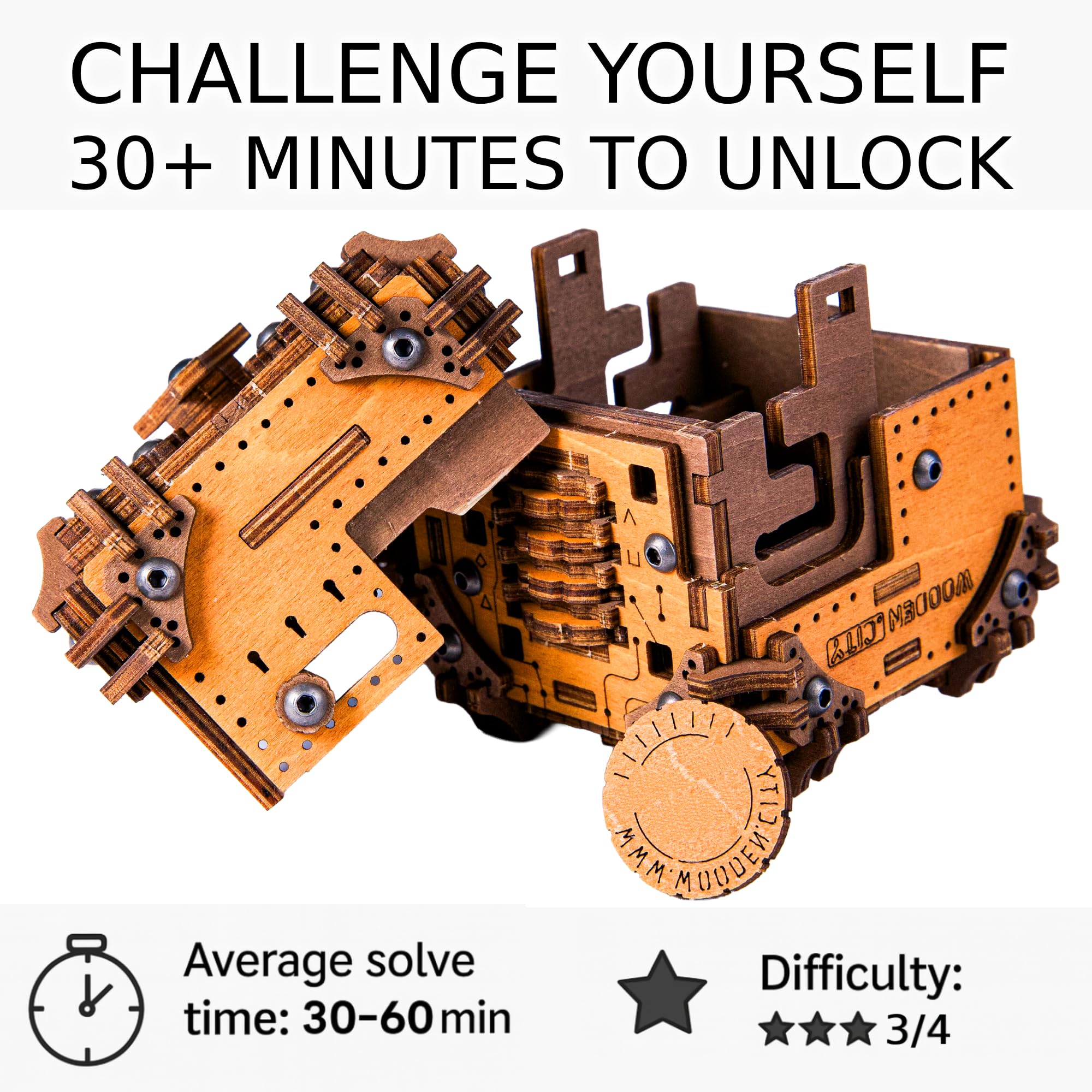 Amazon.co.jp: WOODEN.CITY Tesseract's Secret - 大人用木製パズル
