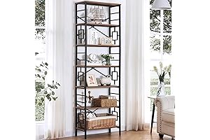 Enhance Your Storage with the HOMISSUE 84-inch Industrial Tall Bookshelf