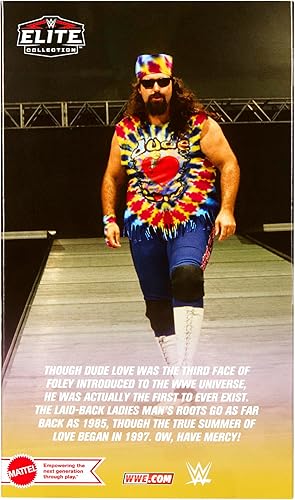 Miniatura 2 de Ringside Dude Love - Figura de acción de lucha libre exclusiva de WWE Elite