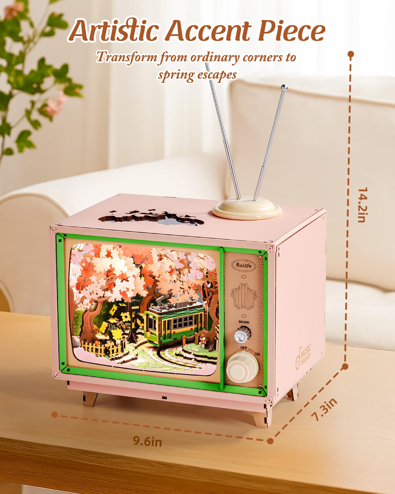 Rolife Kits de invernadero de casa de uñecas en iniatura de bricolaje