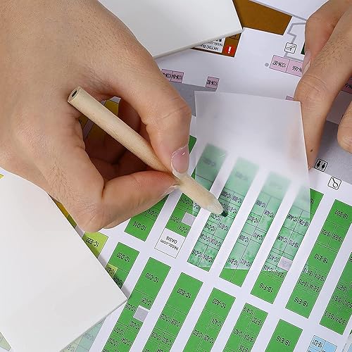 Miniatura 8 de BTORER - Bloc de notas adhesivas transparente  300 hojas de notas autoadhesivas impermeables y autoadhesivas para leer, estudiar, hogar, oficina,