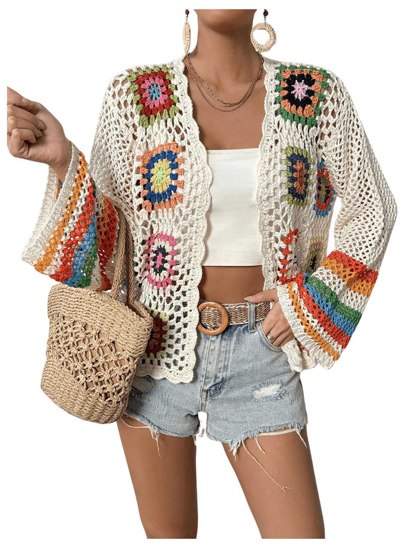 SHENHE Crochet Cardigan