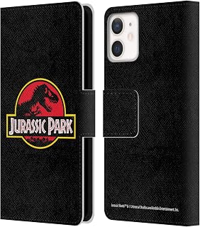 Head Case Designs Officially Licensed Jurassic Park Plain Black Logo Leather Boo - Compare price