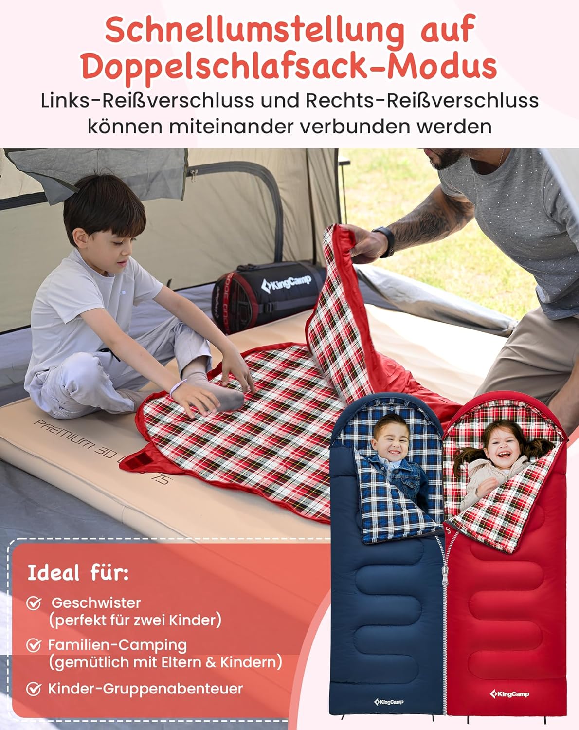 KingCamp hálózsák összecsukva