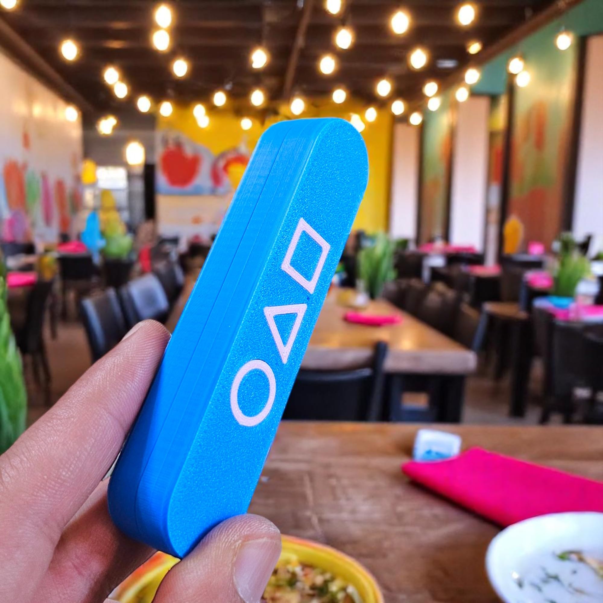 Sentosa Traditional Gonggi Game β Korean Toss & Flip Markers with 5 Weighted Pieces (6g Each) & Bright Blue Carry Case 2