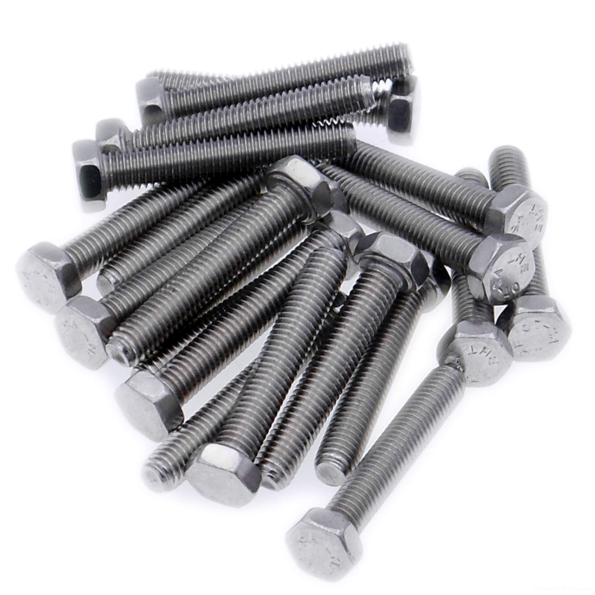 Singularity Supplies M3 (3Mm X 35Mm) Hex Bolt (Fully Threaded Setscrew) - Stainless Steel (A2) (Pack Of 20)