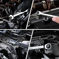 Vista 21 de WORKPRO Ratcheting Wrench Set, SAE, 7-piece Ratcheting Combination Wrench Set, 5/16'', 3/8'', 7/16'', 1/2'', 9/16'', 5/8'', 18/16'', 12-Point, CR-V