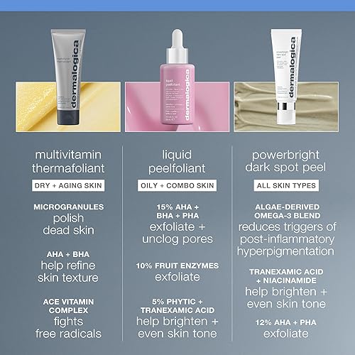 Miniatura 8 de Dermalogica Peelfoliant líquido con ácido glicólico, exfoliante facial con AHA BHA PHA, suaviza las líneas finas y arrugas, desobstruye los poros y
