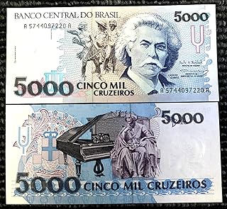 Brazil 5000 Cruzeiros 1990–1993 Banknote Currency Bill