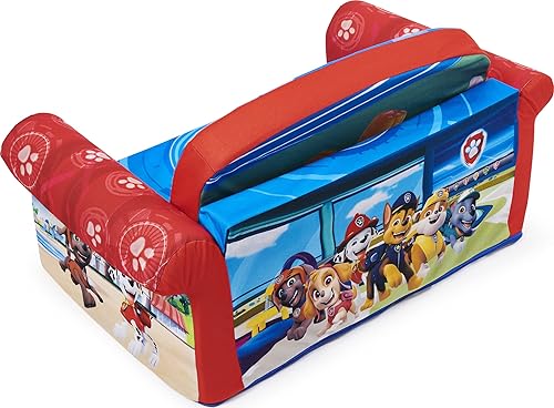 Miniatura 104 de Marshmallow Muebles, Niños 2-en-1 Flip Open Foam Comprimido Sofá, Disney La Sirenita