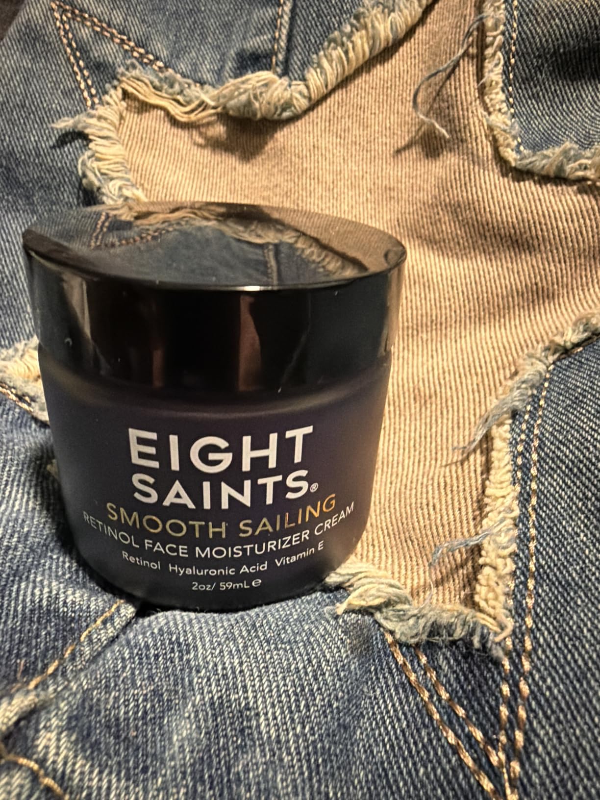 Eight Saints Retinol Facial Moisturizer Cream, For Firming Face, Neck & Eye Wrinkles and Lines, Deep Hydrating Lotion, Fragrance-Free, with Retinol, Hyaluronic Acid, and Vitamin E, 2 Ounces
