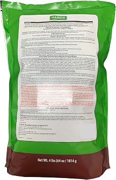 Harris Diatomaceous Earth Crawling Insect Killer, 4lb with Powder Duster Included Inside The Bag